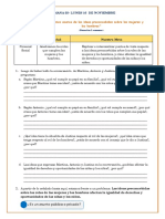 Ficha de Trabajo 16 de Noviembre Personal Social