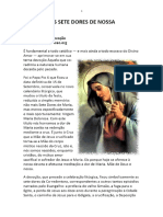 Devoção Às Sete Dores de Nossa Senhora - PDF Download Grátis