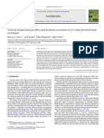 Vertical Temperature Profiles and Borehole Resistance in A U-Tube Borehole Heat Exchanger