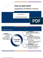 Management of Pediatric Cataract