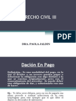 Dación de Pago - Derecho Civil III