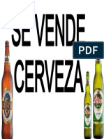 Se Vende Cerveza Impresion