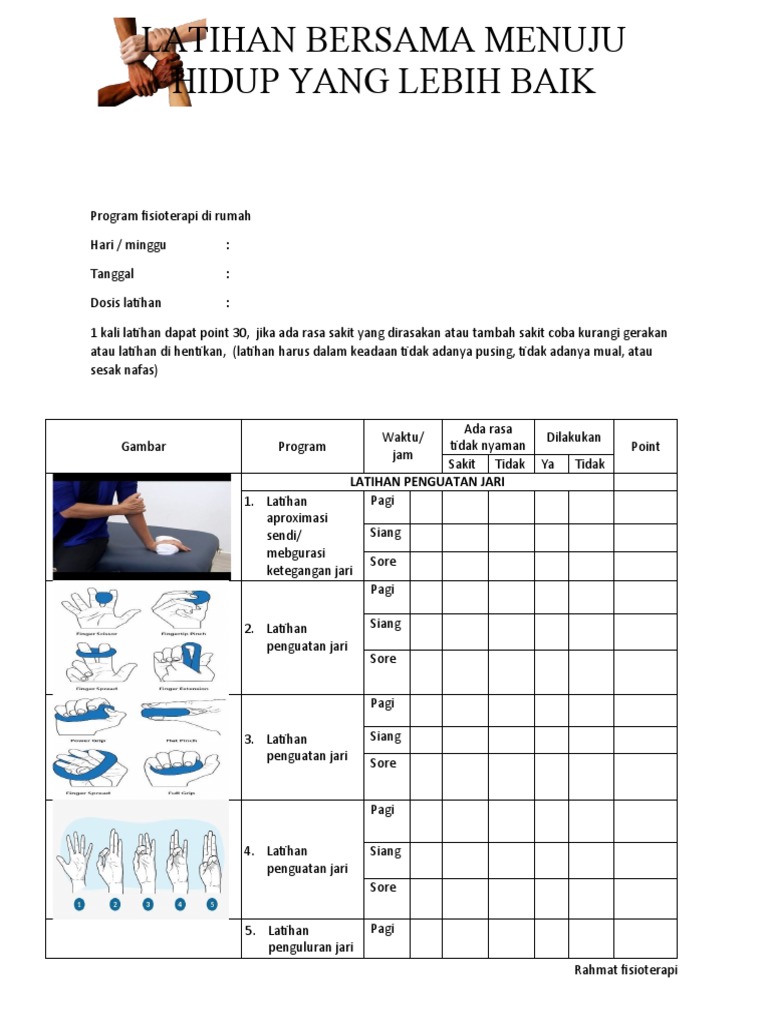 Program Fisioterapi di Rumah | PDF