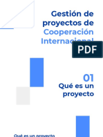 Gestión de Proyectos de Cooperación