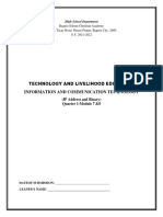 Technology and Livelihood Education Information and Communication Technology