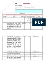 Percentage Boq: Validate Print Help