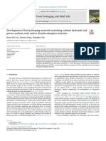 Development of Food Packaging Materials Containing Calcium Hydroxide and