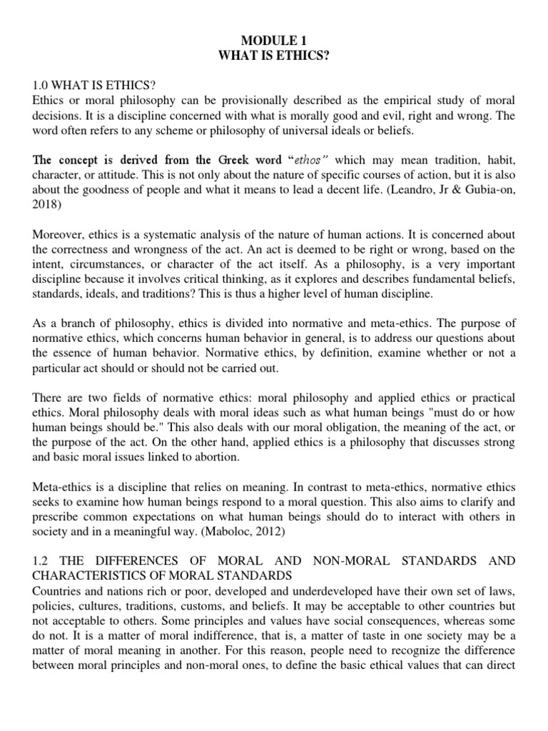 Understanding Ethics and Moral Dilemmas | PDF | Morality | Immanuel Kant
