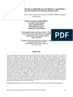 Avaliação de dados altimetria Amazônia INSAR LIDAR GPS