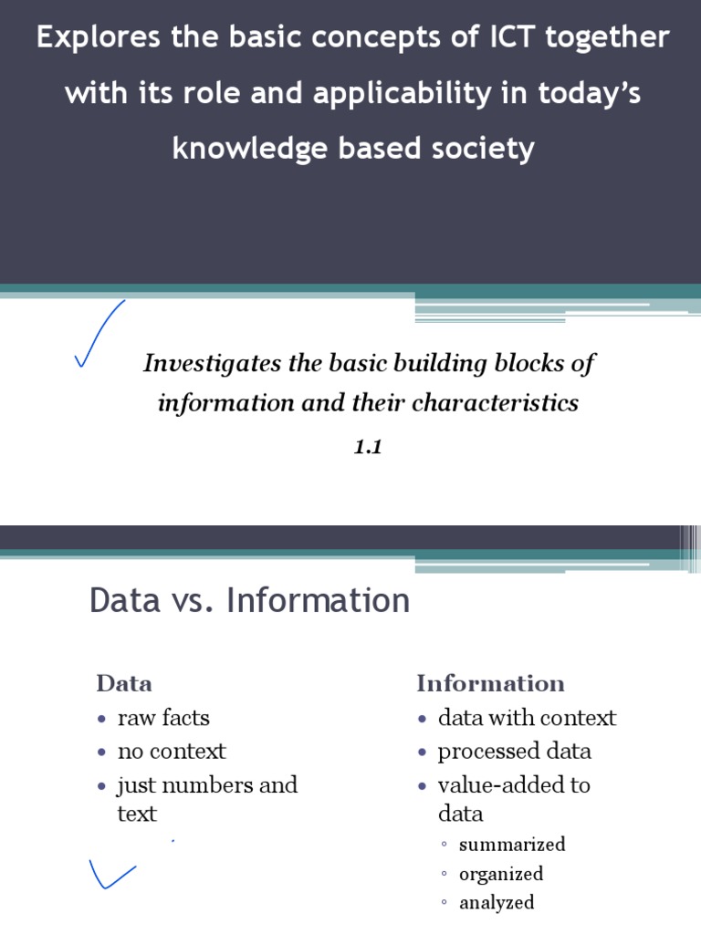 Understanding Data and Information Basics | PDF | Data | Information
