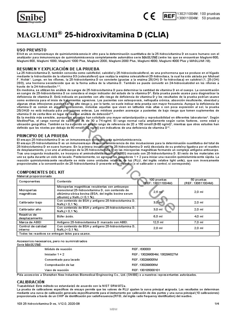 25-Hidroxivitamina D | PDF | Especialidades Medicas