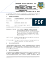 Convocatoria Municipal El Alto