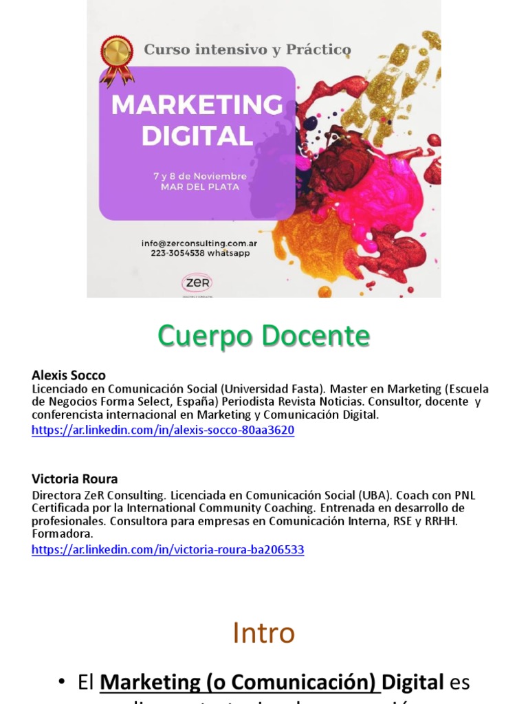 Docentes en Marketing Digital | PDF | Publicidad online ...