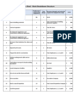 Fred's Shed - Work Breakdown Structure