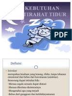 Kebutuhan Istirahat Tidur