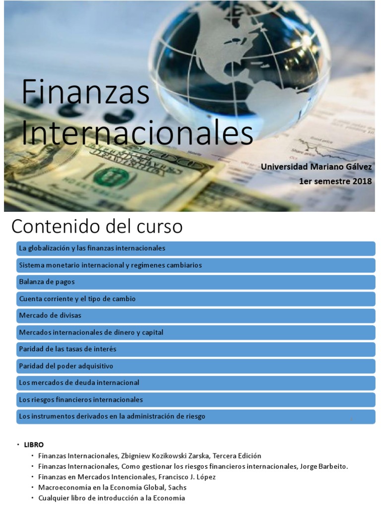 Finanzas Internacionales | PDF | Tipo de cambio | Balance de pagos
