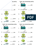 Worksheet MT letrang Rr at Pp