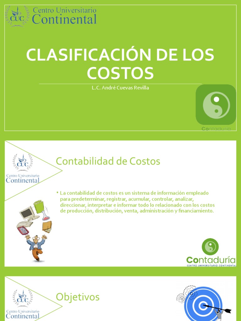 Clasificación de Costos en Contabilidad | PDF | Costo | Contabilidad de ...
