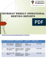 25.03.2021 PPT Presentation & Minutes of Weekly Meeting