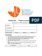 SITHCCC013 - Written Assessment