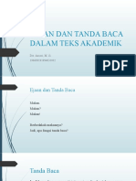 Ejaan Dan Tanda Baca Dalam Teks Akademik