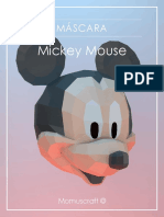 Máscara Mickey Mouse - Momuscraft