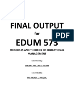 Final Exam-Theories and Principles of Management