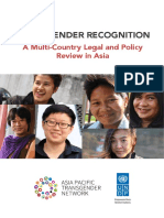 Legal Gender Recognition Asia by UNDP 2017