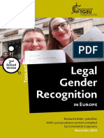 Legal Gender Recognition in Europe Toolkit by Transgender Europe (TGEU) 2016