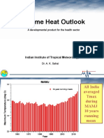 Extreme Heat Outlook: A Developmental Product For The Health Sector
