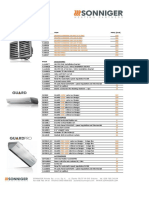 SONNIGER Price List Dealer - 012022