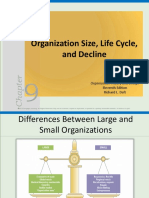 Organization Size, Life Cycle,: and Decline