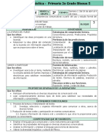 Plan 2do Grado - Bloque 5 Español (2017-2018)