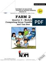 Fabm 2: Quarter 4 - Module 5 Computing Gross Taxable Income and Tax Due