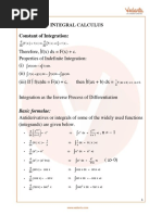 Revision Notes On Integral Calculus For JEE Main 2022 - PDF Download