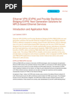 Ethernet VPN (EVPN) and Provider Backbone Bridging-EVPN: Next Generation Solutions For MPLS-based Ethernet Services Introduction and Application Note