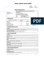 Material Safety Data Sheet Highlights Hazards