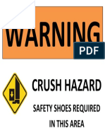Crush Hazard Safety - Protect Your Feet