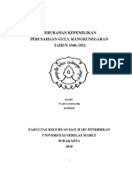 Perubahan Kepemilikan Perusahaan Gula Mangkunegaran TAHUN 1946-1952