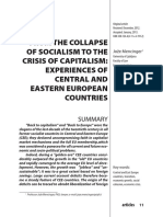 From The Collapse of Socialism To The Crisis of Capitalism: Experiences of Central and Eastern European Countries