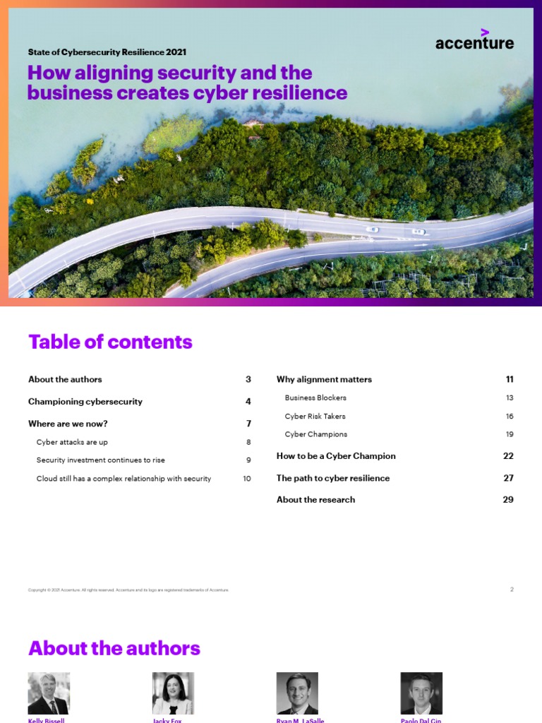 How Aligning Security and The Business Creates Cyber Resilience | PDF ...