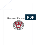 Harvard University Booklet