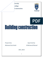 Erbil polytechnic university: Building construction process