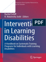 Interventions in Learning Disabilities: Rachel Schiff R. Malatesha Joshi Editors