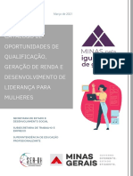 Catálogo de Oportunidades de Qualificação, Geração de Renda e Desenvolvimento de Lideranças para Mulheres - SEDHMG