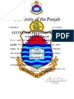 University of The Punjab hASSAN cHADHAR