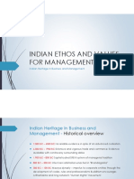 Indian Ethos and Values For Management