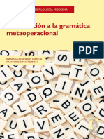 Introduccion A La Gramatica Metaoperacional
