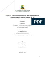 Effects of Covid 19 Pandemic On Micro, Small, and Medium-Sized Enterprises in San Francisco, Agusan Del Sur