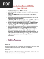 Chapter-11 Mysql History